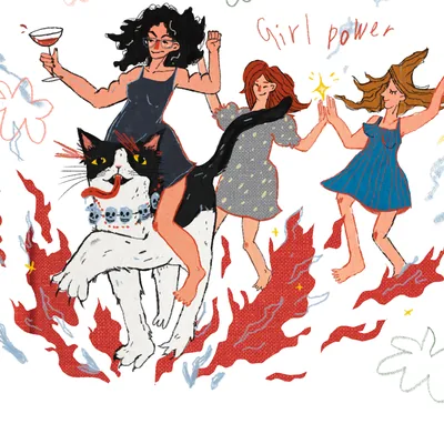 Drawing from the menu card of cocktail No. 51, Tanya's Cocktail
